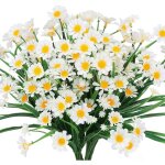 Sollbry lot de 4 marguerites artificielles d'extérieur résistantes aux uv, faux feuillage, plantes artificiell ... Sollbry lot de 4 marguerites artificielles d'extérieur résistantes aux uv, faux feuillage, plantes artificiell ...