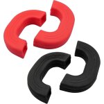 Sollbry - 4 pi�ces support de poign�e chaude en silicone poign�es de casserole protect anti br�lure 2 ...