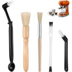 5 pices brosse  caf, brosse de nettoyage pour machine  caf, brosse pour moulin  caf avec poigne ...