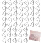 Lot de 60 mini porte - cartes triangulaires mignons porte - numro de table porte - cartes de menu photo ...