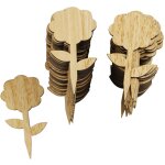 Sollbry 60 pcs tiquettes plantes en bambou pour plantes, marqueurs semis de plantes de jardin, bambou ...