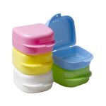 Boite appareil dentaire, 5 pices mince botes de dentier, botes de rangement pour prothse dentaire, ...