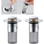 Sollbry - bouchon de lavabo inox bouchon de baignoire avec crpine anti - bloqu bouchon de vidange pour ...
