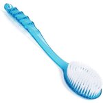 Sollbry brosse bleue avec long manche pour masser frotter le dos douche bain aide pour le lavage
