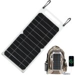 Sollbry - chargeur solaire portable 6 w - panneau solaire �tanche avec usb 5 v - chargeur solaire pour ...