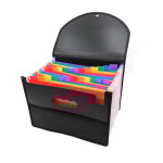 Classeur extensible, 25 poches, format a4, tiquettes colores, accs rapide, sac accordon pour documents, ...