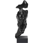Sollbry - cr�ation moderne le silence du penseur est des sculptures d'or artisanat de statues en r�sine ...