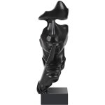 Sollbry - cration moderne le silence du penseur est des sculptures d'or artisanat de statues en rsine ...