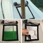 Sollbry cric de pole de tente, anneau anti - brlure en fibre de verre, accessoire de tente de cric ...