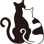 Sollbry - d�coration murale chat en m�tal, d�coration murale d'amiti� de chat en fer sculpture murale ...
