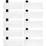 Sollbry - ensemble de 10 pices chiffons microfibre nettoyeur vapeur lingettes de remplacement balai ...