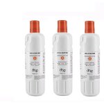Sollbry - filtre  eau pour rfrigrateur fllter2 d2, cartouche filtrante pour rfrigrateur, 3 pices ...