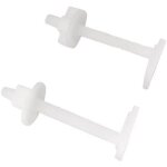 Sollbry - fixation d'abattant wc avec 2 vis  tte carre et 2 crous en plastique - idal pour remplacer ...