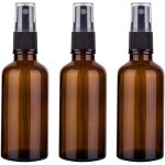 Flacons pulvrisateurs en verre ambr de 50 ml avec pulvrisateur  brume fine et bouchon anti - poussire, ...