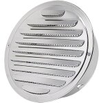 Sollbry - grille a�ration 100 mm grille d'a�ration en acier inoxydable grille ronde grille ventilation ...