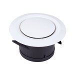 Grille ventilation blanc 100mm air vent cover, air diffuser vent ajustable grille aeration en plastique ... Grille ventilation blanc 100mm air vent cover, air diffuser vent ajustable grille aeration en plastique ...