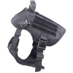Sollbry - harnais tactique pour chien de grande taille, harnais robuste avec poign�e, gilet anti - traction ...