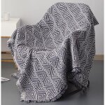 Sollbry housse de canap noire et blanche 90 x 180cm - protection de meubles - dcoration - housse de ...