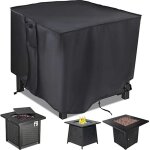 Housse de protection pour foyer  gaz, housse carre de 28 pouces pour foyer au propane, housse de protection ...
