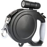 Sollbry laisse pour chien avec led lampe de poche, laisse rétractable pour chiens de jusqu'à 30kg avec ... Sollbry laisse pour chien avec led lampe de poche, laisse rétractable pour chiens de jusqu'à 30kg avec ...