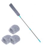 Sollbry - nettoyeur de poussi�re sous l'appareil, brosse � poussi�re en microfibre avec rallonge, plumeau ...