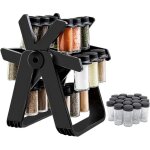 Sollbry organisateur d'�pices rotatif - �tag�re � �pices roulante avec 18 pots, organisateur de tour ...