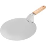 Palette à pizza, pelle à pizza ronde en métal de 10 pouces en acier inoxydable, spatule à pizza avec ... Palette à pizza, pelle à pizza ronde en métal de 10 pouces en acier inoxydable, spatule à pizza avec ...