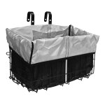 Panier avant de vélo électrique avec sac doublé en pu et housse en filet, panier pour vélo électrique, ... Panier avant de vélo électrique avec sac doublé en pu et housse en filet, panier pour vélo électrique, ...