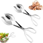 Pices pinces  salade, pinces  ciseaux alimentaires en acier inoxydable, pinces  buffet pour la cuisine ...
