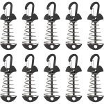 Sollbry piquets d'ancrage de terrasse, 10 pices en alliage d'aluminium coupe - vent avec boucle  ressort, ...
