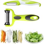 Plucheur multifonctions, 2 pices econome legumes, plucheur droit plucheur, epelucheur spaghetti, acier ...