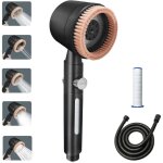 Sollbry - pommeau de douche massant avec fonction de massage purifiant, �conomiseur d'eau, avec tuyau ...
