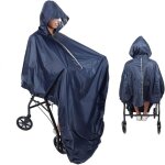 Poncho impermable pour fauteuil roulant avec capuche ? housse de pluie pour fauteuil roulant ? cape ...