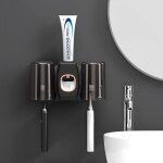Sollbry - porte brosse � dents mural distributeur automatique de dentifrice � fixation murale support ...