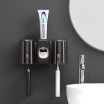 Sollbry - porte brosse  dents mural distributeur automatique de dentifrice  fixation murale support ...