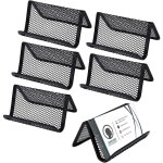 Sollbry porte - cartes de visite maille mtallique prsentoirs de carte de visite support de carte de ...
