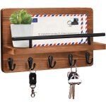 Sollbry porte - clés mural / cintres pour décoration murale avec 5 crochets à clés, organisateur de porte ... Sollbry porte - clés mural / cintres pour décoration murale avec 5 crochets à clés, organisateur de porte ...