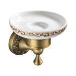 Sollbry porte - savon en laiton bronze antique, porte - savon mural, accessoires de salle de bain, motif ... Sollbry porte - savon en laiton bronze antique, porte - savon mural, accessoires de salle de bain, motif ...