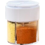 Récipients à épices 4 en 1, boîtes à épices 4 en 1, boîtes à épices de cuisine avec quatre compartiments, ... Récipients à épices 4 en 1, boîtes à épices 4 en 1, boîtes à épices de cuisine avec quatre compartiments, ...