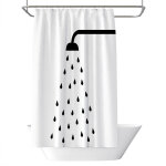 Rideau douche, rideau de douche 180x180 cm, rideaux de douche séchage rapide, rideau de douche anti moisissure ... Rideau douche, rideau de douche 180x180 cm, rideaux de douche séchage rapide, rideau de douche anti moisissure ...