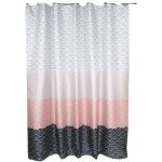 Rideau de douche 180x200cm polyester impermable tissu lavable en machine rideau salle de bain avec 12 ...
