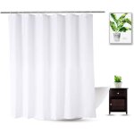 Rideau de douche en tissu 150 x 180 cm, long rideau de douche en polyester hydrofuge de qualité spa et ... Rideau de douche en tissu 150 x 180 cm, long rideau de douche en polyester hydrofuge de qualité spa et ...