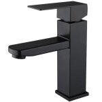 Sollbry - robinet lavabo noir, robinet salle bain noir avec l'eau froide et chaude disponible, mitigeur ...
