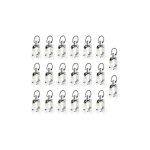Rouleaux de rail de rideau en plastique, supports  doubles roues, rail de draperie coulissant pour fentres, ...