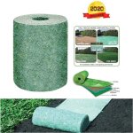 Sollbry - rouleau de tapis de graines d'herbe, tapis de culture d'herbe biod�gradable de 10 pieds, tapis ...