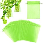 Sac protection fruits 60 pices, sachet protection raisin 20x 30cm, sac organza, filet pour raisin, jardin ...