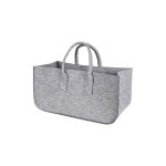 Sac de rangement en feutre pour chemine, panier de rangement pour bois de chauffage, panier pliable ...