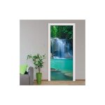 Sollbry - sticker porte effet 3d - autocollant de porte trompe l'oeil - 77x200cm - paysage de cascade ... Sollbry - sticker porte effet 3d - autocollant de porte trompe l'oeil - 77x200cm - paysage de cascade ...