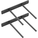 Sollbry supports d'�tag�re cach�s 2 pi�ces, supports d'angle flottants invisibles, supports d'�tag�re ...