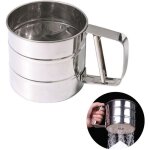 Tamis  farine en acier inoxydable pour cuisson avec chelle de mesure pour farine, sucre glace - sollbry ...